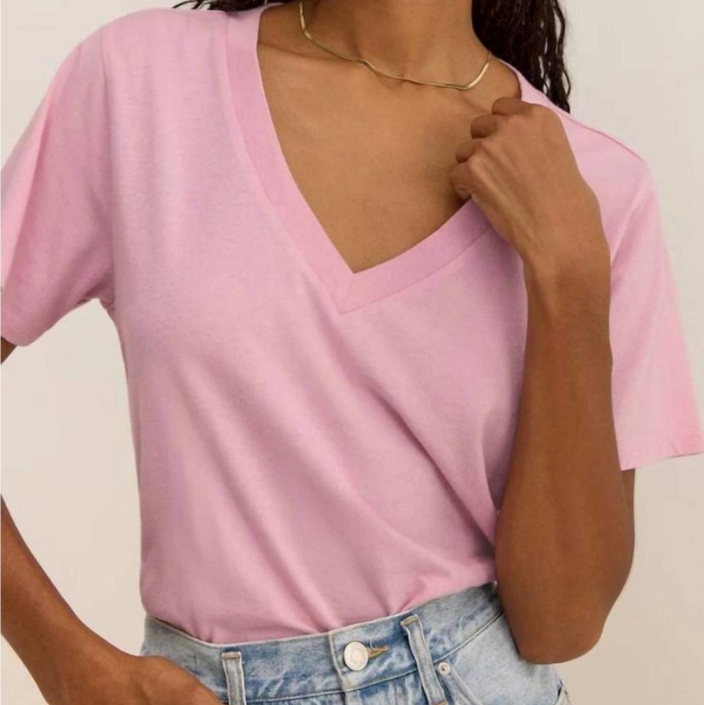 Z Supply V-neck Girlfriend Tee Size S
